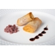 Rollito de queso de cabra con confitura de tomate